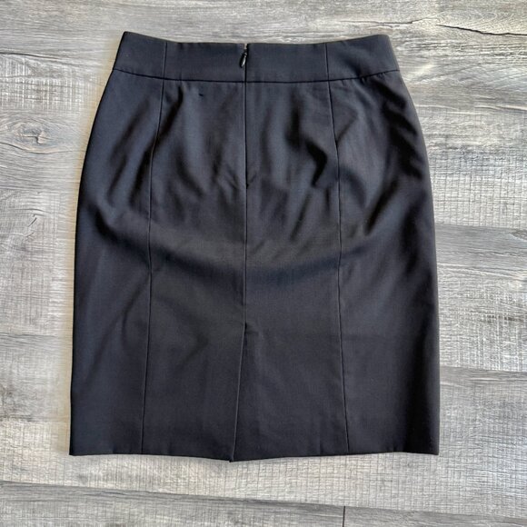 J. Crew Original Fit Black Wool Blend Pencil Skirt (size 0) - Picture 9 of 15